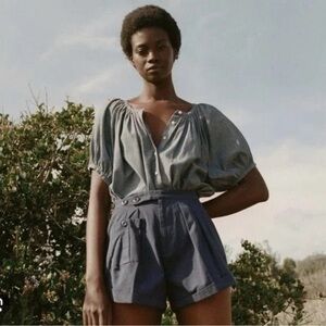 NWOT Doen June top size small in Parisian chambray